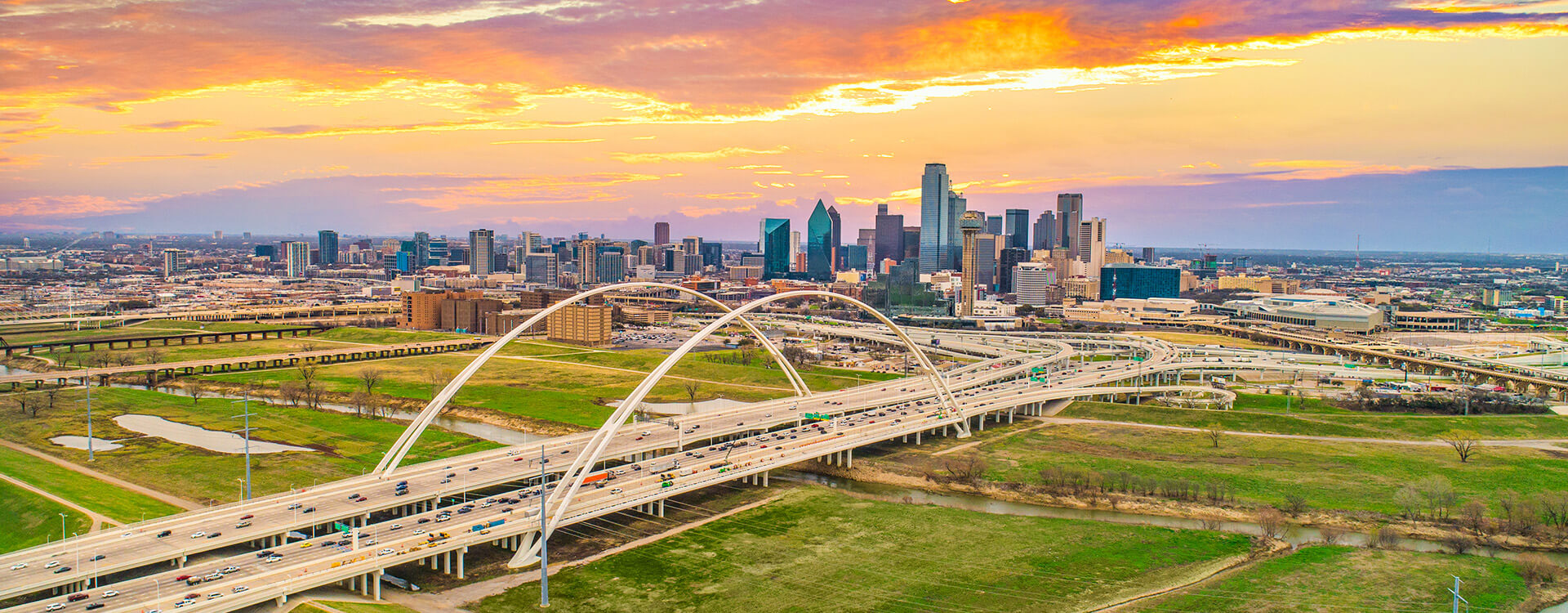 Cityscape near grand-prairie tx where Saela provides pest control services